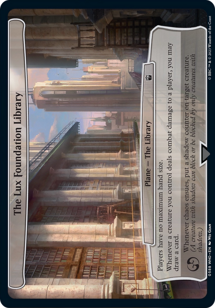 The Lux Foundation Library [Doctor Who] Magic: The Gathering