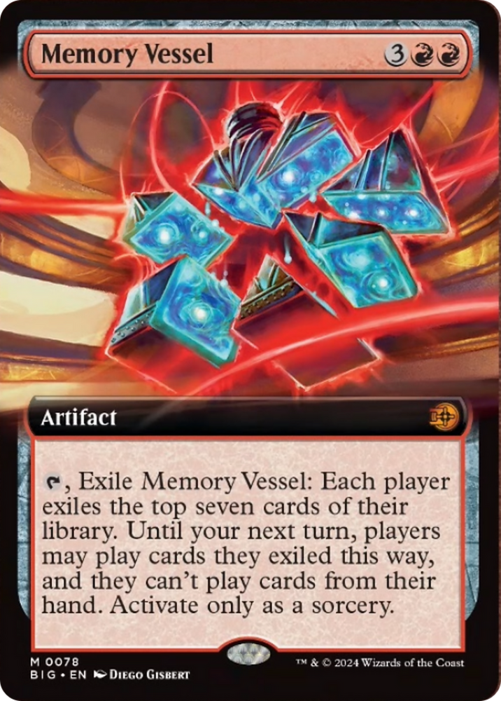Memory Vessel (Extended Art) [Outlaws of Thunder Junction: The Big Score] Magic: The Gathering