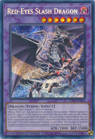 Red-Eyes Slash Dragon [LDS1-EN014] Secret Rare - Yugioh Cards For Your TCG Needs!