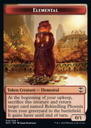 Elemental (018) // Copy Double-Sided Token [Streets of New Capenna Commander Tokens] Magic: The Gathering