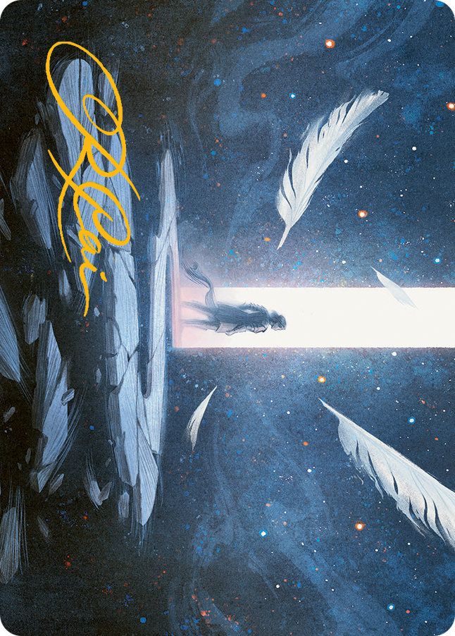 Moment of Truth Art Card (Gold-Stamped Signature) [March of the Machine Art Series] Magic: The Gathering