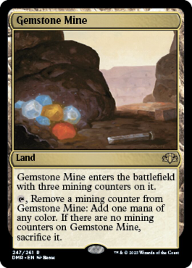 Gemstone Mine [Dominaria Remastered] Magic: The Gathering