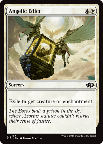 Angelic Edict [Foundations Jumpstart] Magic: The Gathering