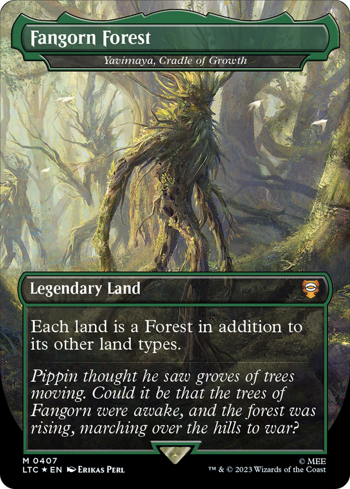 Fangorn Forest - Yavimaya, Cradle of Growth (Surge Foil Realms and Relics) [The Lord of the Rings: Tales of Middle-Earth Commander] Magic: The Gathering