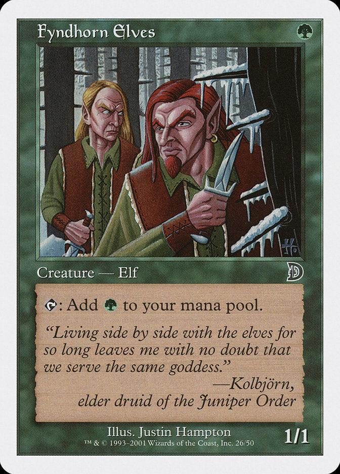 Fyndhorn Elves [Deckmasters] Magic: The Gathering