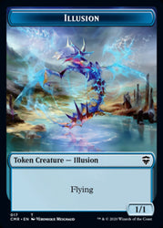 Illusion // Saproling Double-Sided Token [Commander Legends Tokens] Magic: The Gathering
