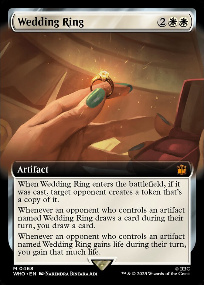 Wedding Ring (Extended Art) [Doctor Who] Magic: The Gathering