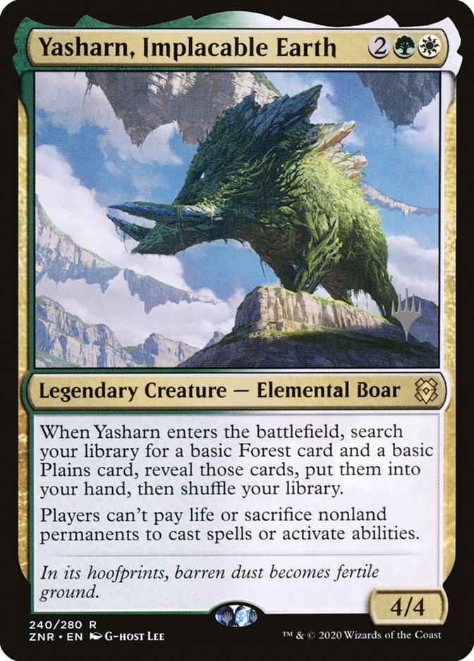 Yasharn, Implacable Earth (Promo Pack) [Zendikar Rising Promos] Magic: The Gathering