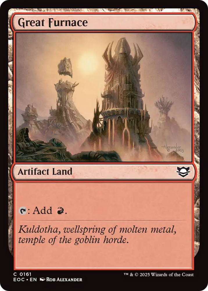 Great Furnace [Edge of Eternities Commander] Magic: The Gathering