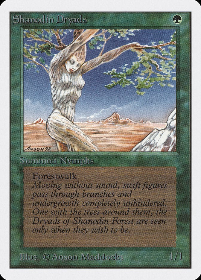 Shanodin Dryads [Unlimited Edition] Magic: The Gathering