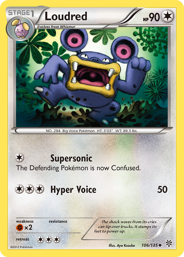 Loudred (106/135) [Black & White: Plasma Storm] Pokémon