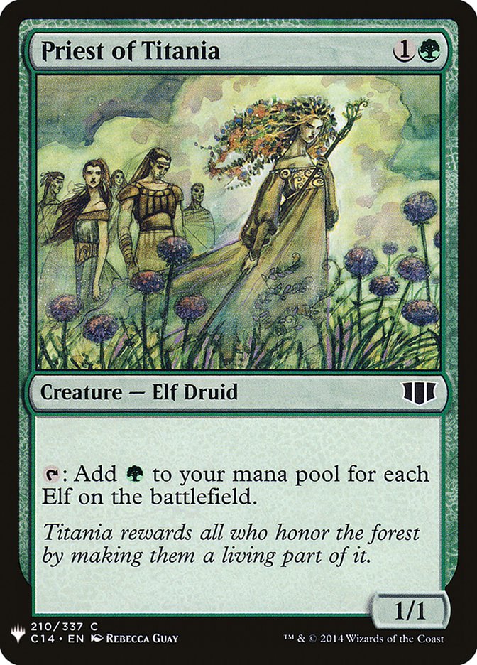 Priest of Titania [Mystery Booster] Magic: The Gathering