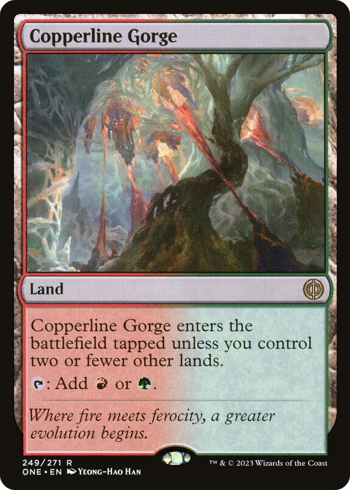 Copperline Gorge [Phyrexia: All Will Be One] Magic: The Gathering