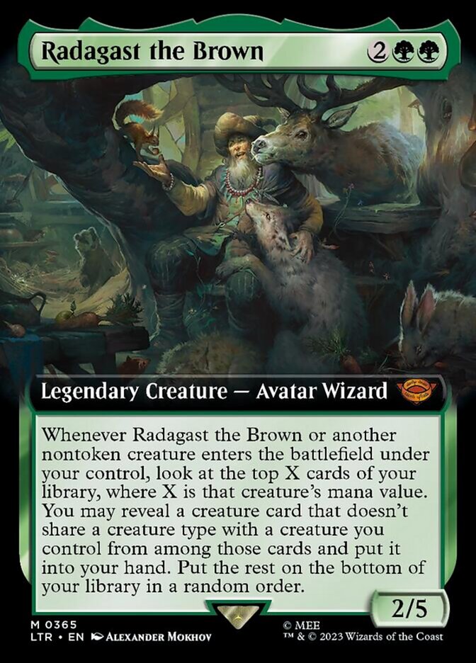 Radagast the Brown (Extended Art) [The Lord of the Rings: Tales of Middle-Earth] Magic: The Gathering
