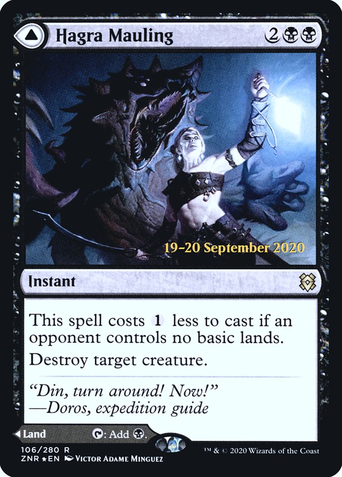 Hagra Mauling // Hagra Broodpit [Zendikar Rising Prerelease Promos] Magic: The Gathering