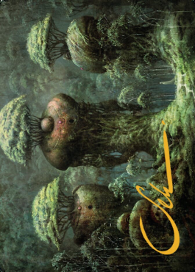 Forest Art Card (Gold-Stamped Signature) [Dominaria United Art Series] Magic: The Gathering