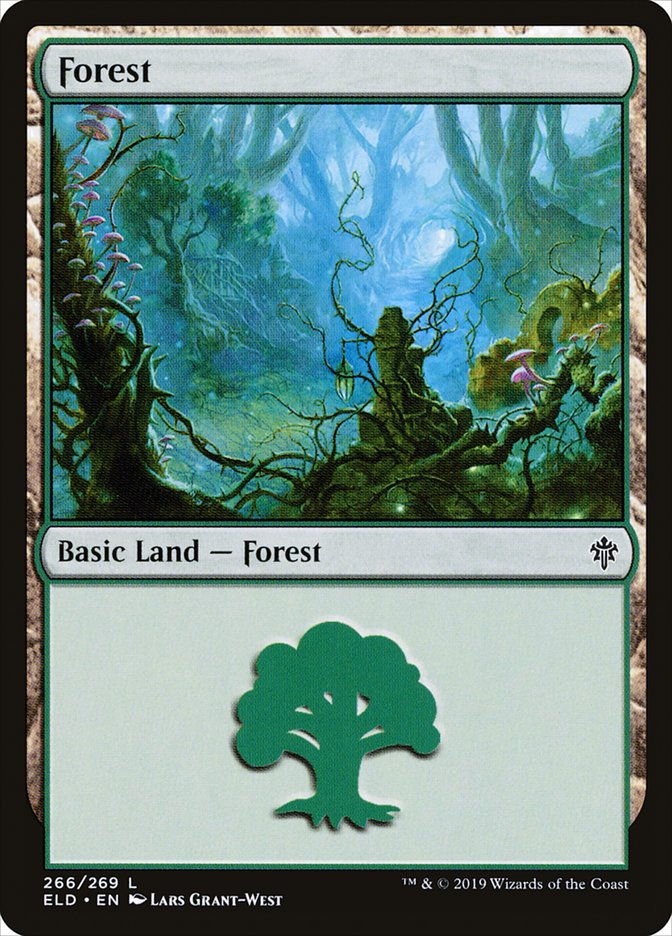 Forest (266) [Throne of Eldraine] Magic: The Gathering