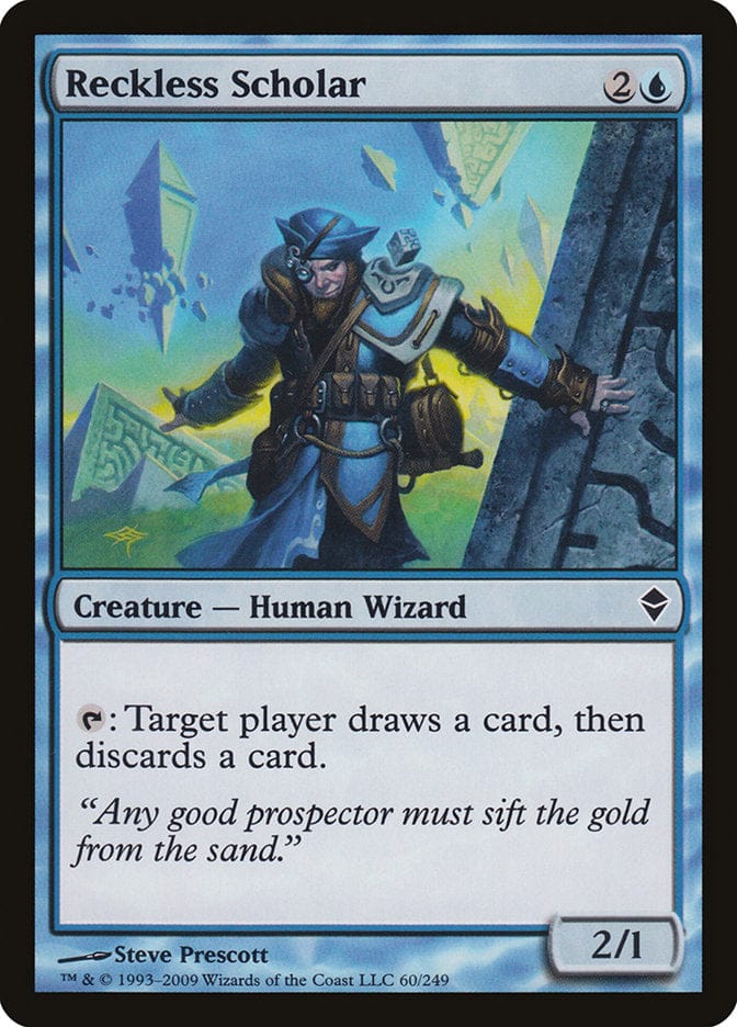Reckless Scholar [Zendikar] Magic: The Gathering