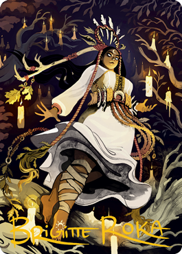 Candlegrove Witch 2 Art Card (Gold-Stamped Signature) [Innistrad: Midnight Hunt Art Series] Magic: The Gathering
