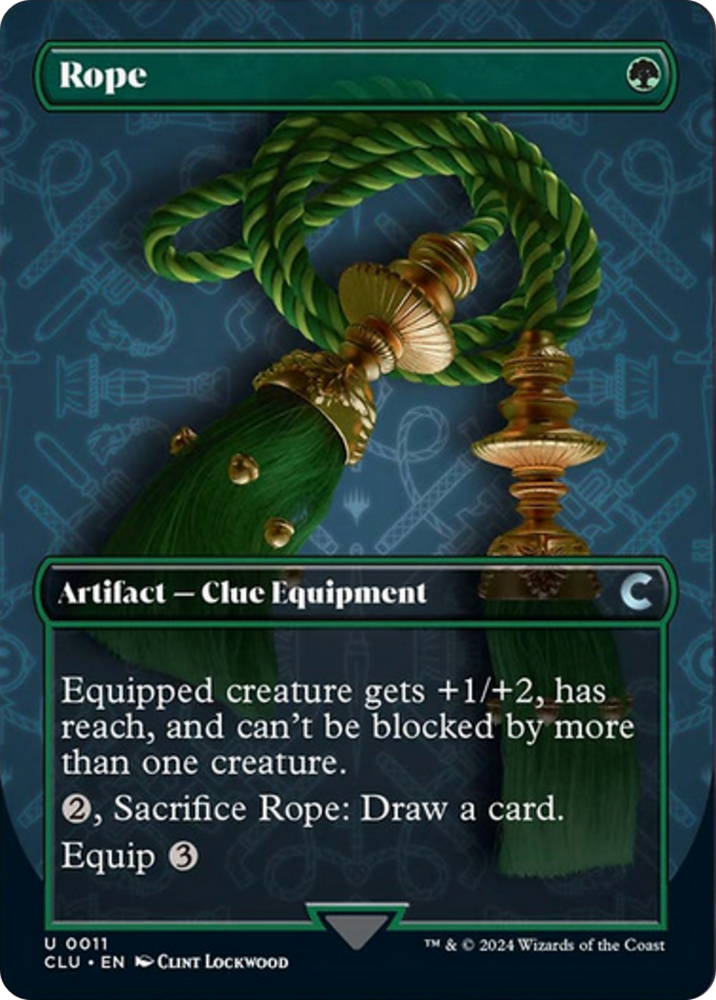 Rope (Borderless) [Ravnica: Clue Edition] Magic: The Gathering