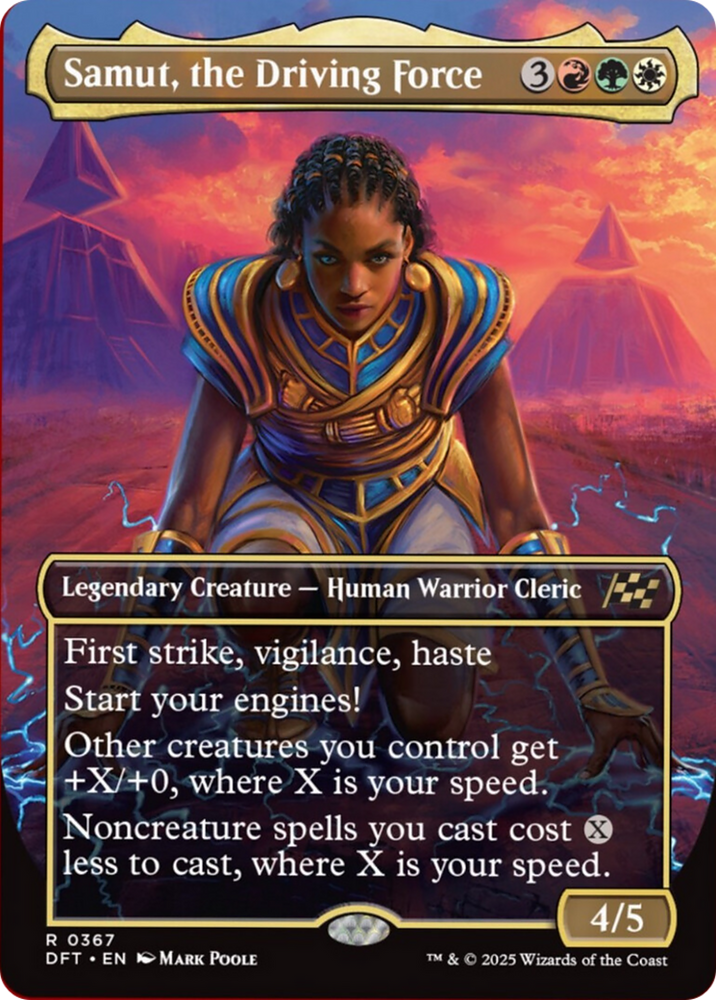 Samut, the Driving Force (Borderless) [Aetherdrift] Magic: The Gathering