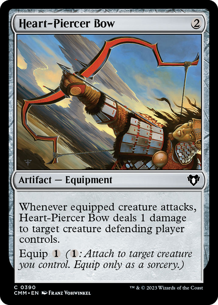 Heart-Piercer Bow [Commander Masters] Magic: The Gathering