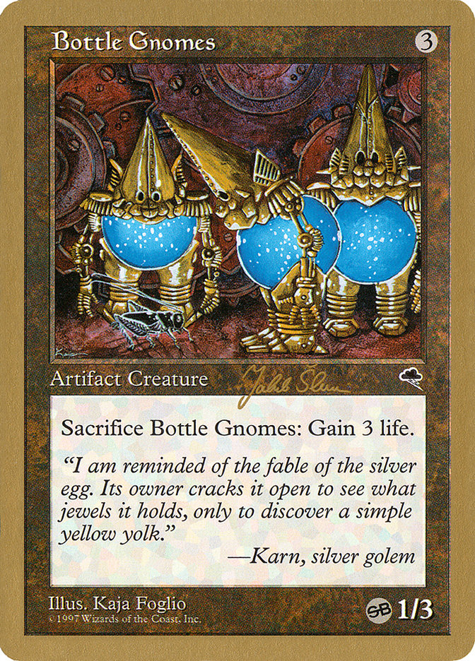 Bottle Gnomes (Jakub Slemr) (SB) [World Championship Decks 1999] Magic: The Gathering