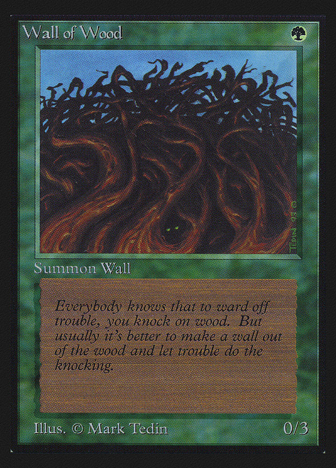 Wall of Wood [International Collectors' Edition] Magic: The Gathering