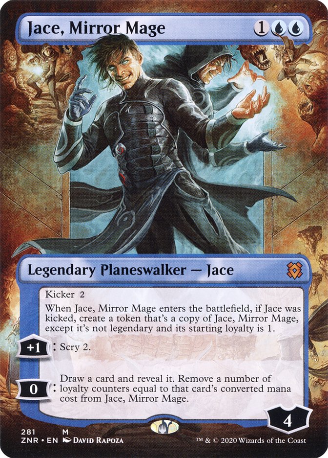 Jace, Mirror Mage (Borderless) [Zendikar Rising] Magic: The Gathering