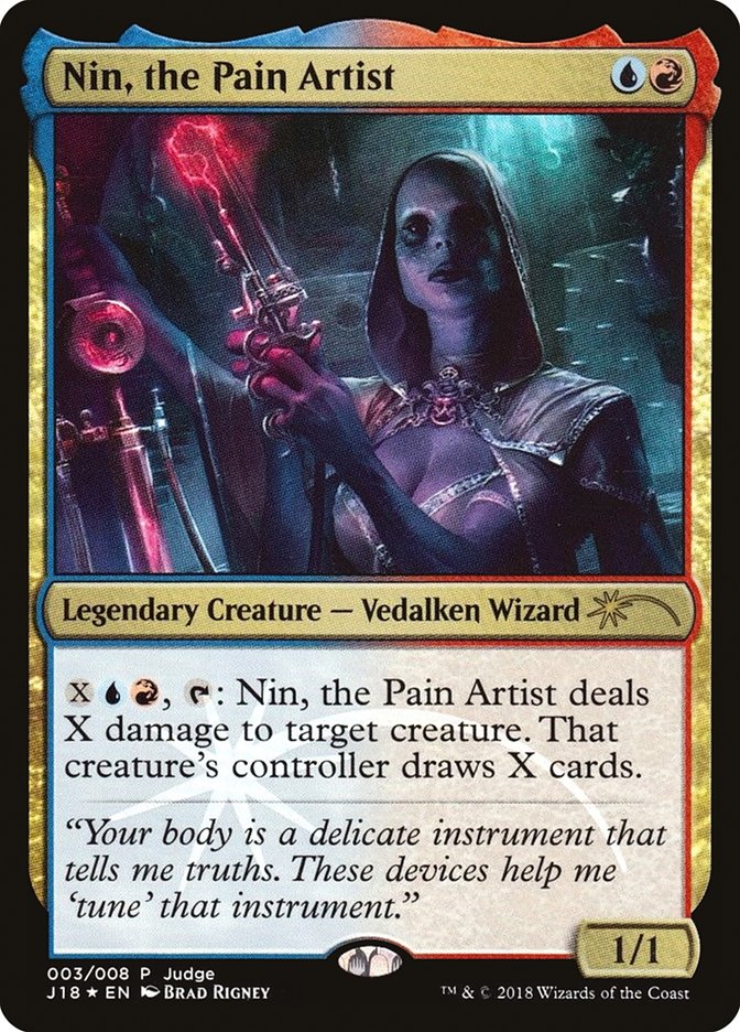 Nin, the Pain Artist [Judge Gift Cards 2018] Magic: The Gathering