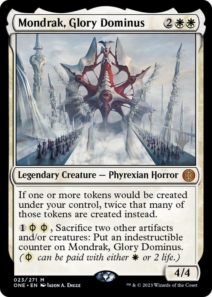 Mondrak, Glory Dominus (Promo Pack) [Phyrexia: All Will Be One Promos] Magic: The Gathering