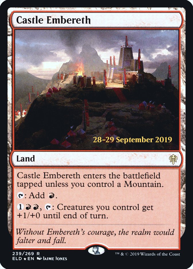 Castle Embereth [Throne of Eldraine Prerelease Promos] Magic: The Gathering