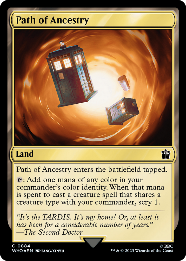Path of Ancestry (Surge Foil) [Doctor Who] Magic: The Gathering