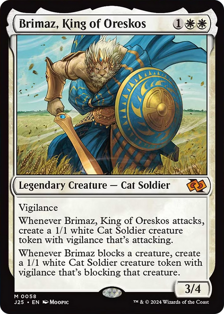 Brimaz, King of Oreskos (Anime) [Foundations Jumpstart] Magic: The Gathering
