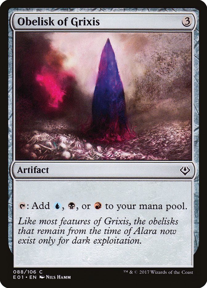 Obelisk of Grixis [Archenemy: Nicol Bolas] Magic: The Gathering