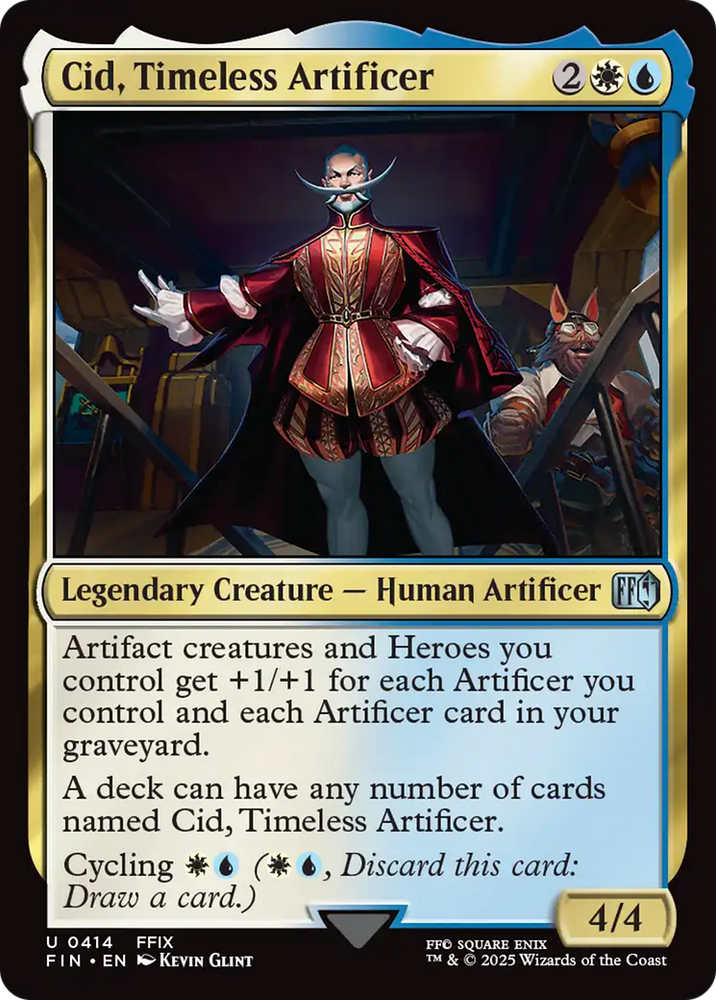 Cid, Timeless Artificer (0414) [FINAL FANTASY] Magic: The Gathering