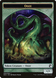 Ooze // Frog Lizard Double-Sided Token [Ravnica Allegiance Guild Kit Tokens] Magic: The Gathering
