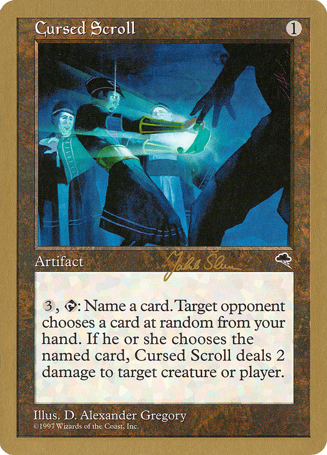 Cursed Scroll (Jakub Slemr) [World Championship Decks 1999] Magic: The Gathering