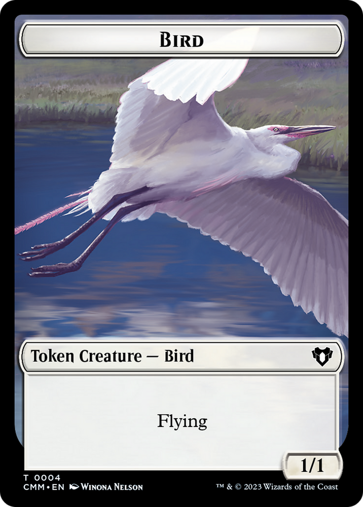 Bird Token [Commander Masters Tokens] Magic: The Gathering