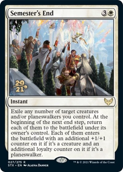 Semester's End [Strixhaven: School of Mages Prerelease Promos] Magic: The Gathering