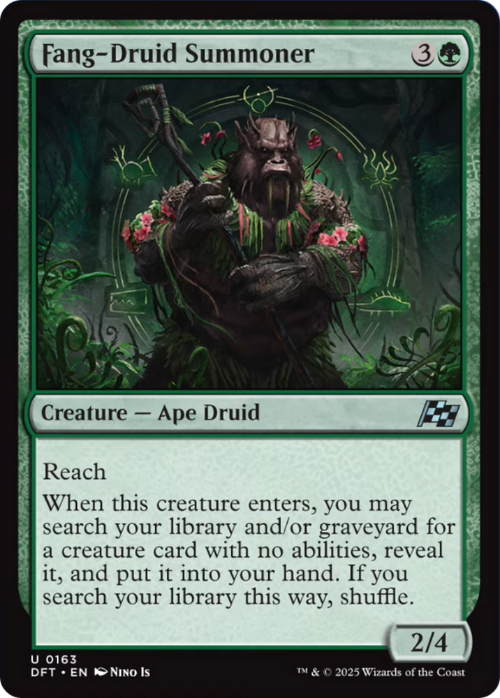 Fang-Druid Summoner [Aetherdrift] Magic: The Gathering