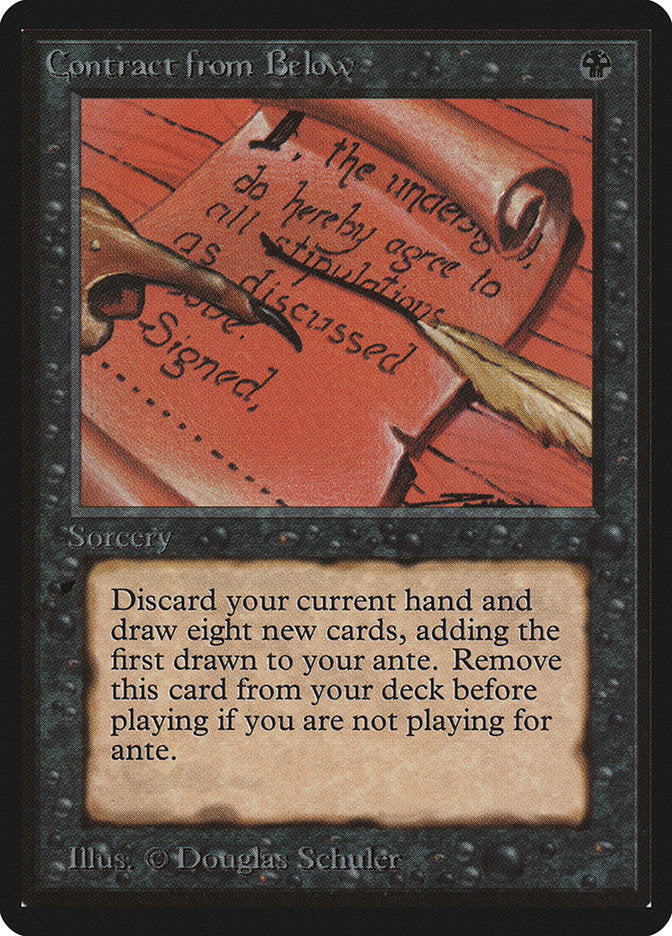 Contract from Below [Beta Edition] Magic: The Gathering