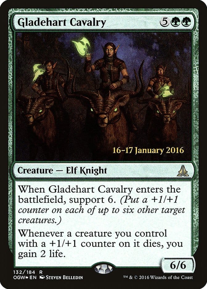 Gladehart Cavalry [Oath of the Gatewatch Prerelease Promos] Magic: The Gathering