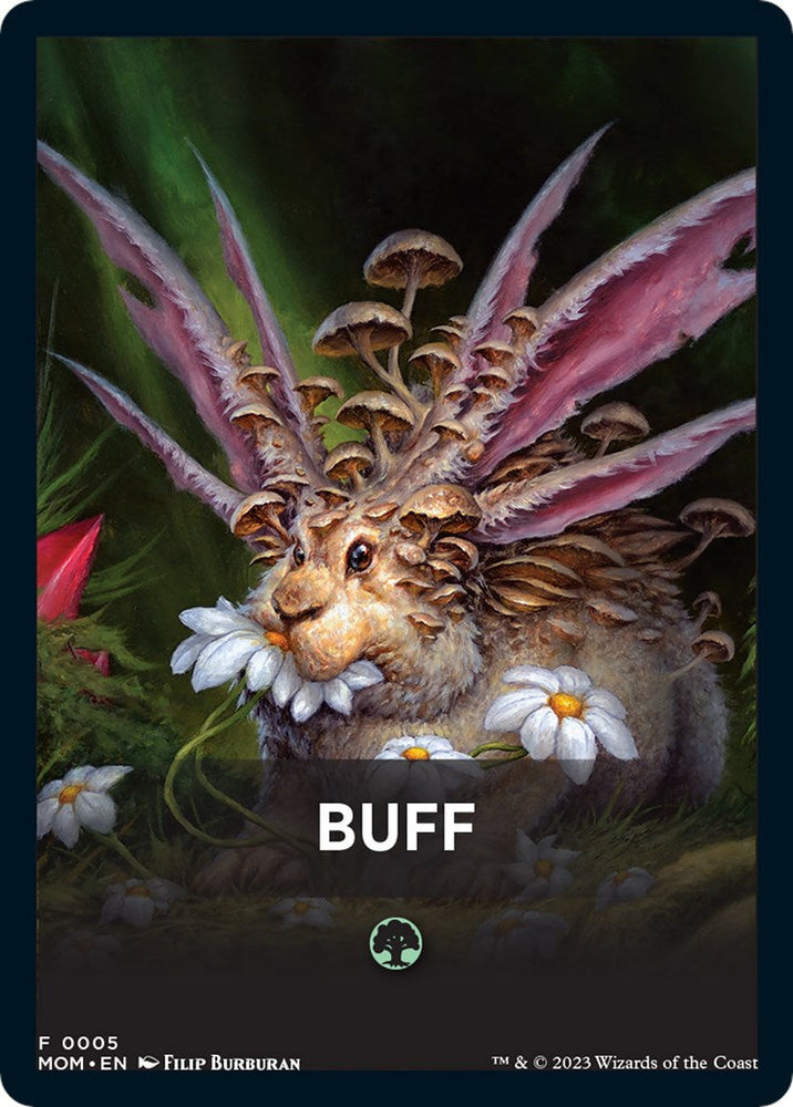 Buff Theme Card [March of the Machine Tokens] Magic: The Gathering