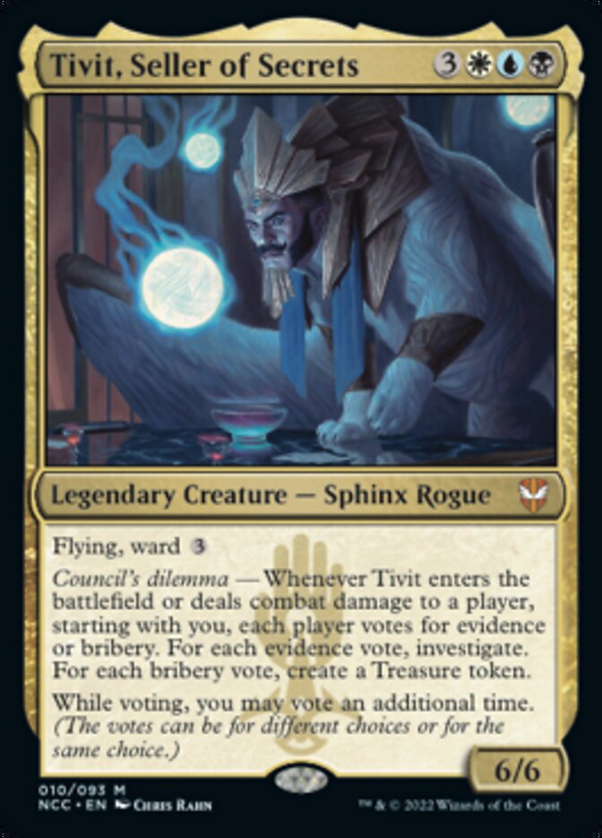 Tivit, Seller of Secrets [Streets of New Capenna Commander] Magic: The Gathering