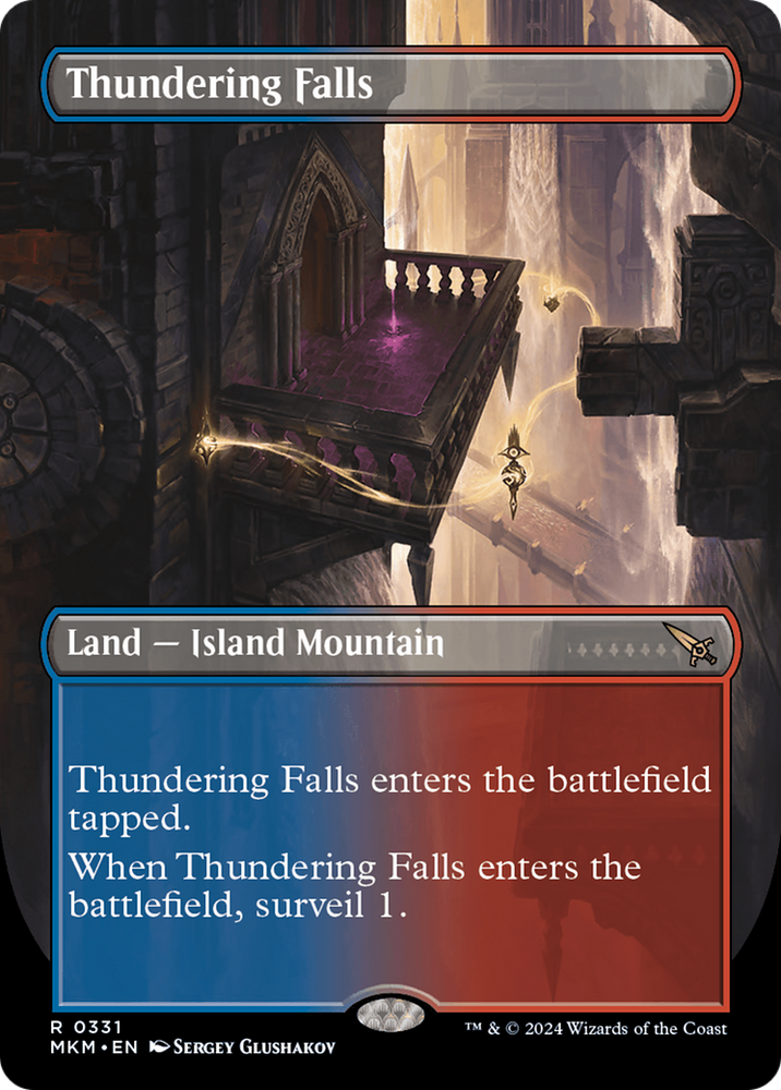 Thundering Falls (Borderless) [Murders at Karlov Manor] Magic: The Gathering