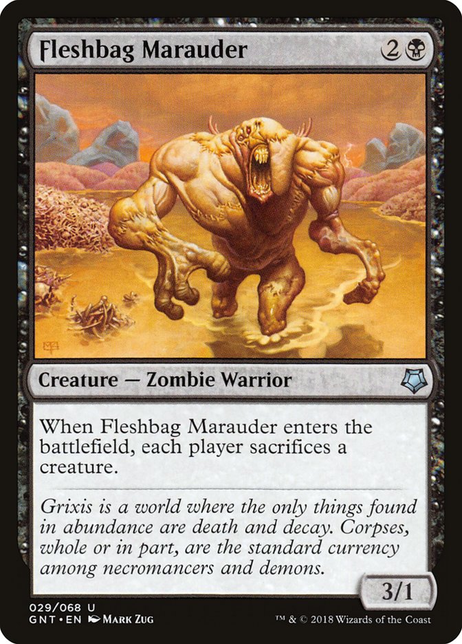 Fleshbag Marauder [Game Night 2018] Magic: The Gathering