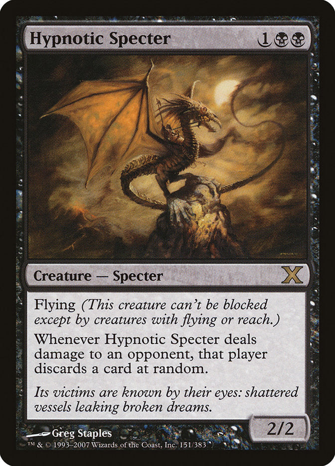 Hypnotic Specter [Tenth Edition] Magic: The Gathering