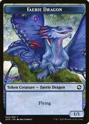 Treasure // Faerie Dragon Double-Sided Token [Dungeons & Dragons: Adventures in the Forgotten Realms Tokens] Magic: The Gathering