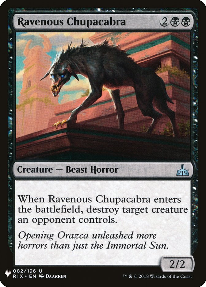 Ravenous Chupacabra [Mystery Booster] Magic: The Gathering